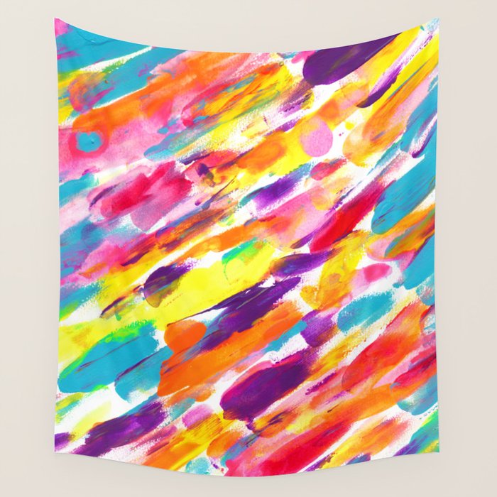 Fruity and Colorful Abstract Painting Wall Tapestry Gallery Image 4