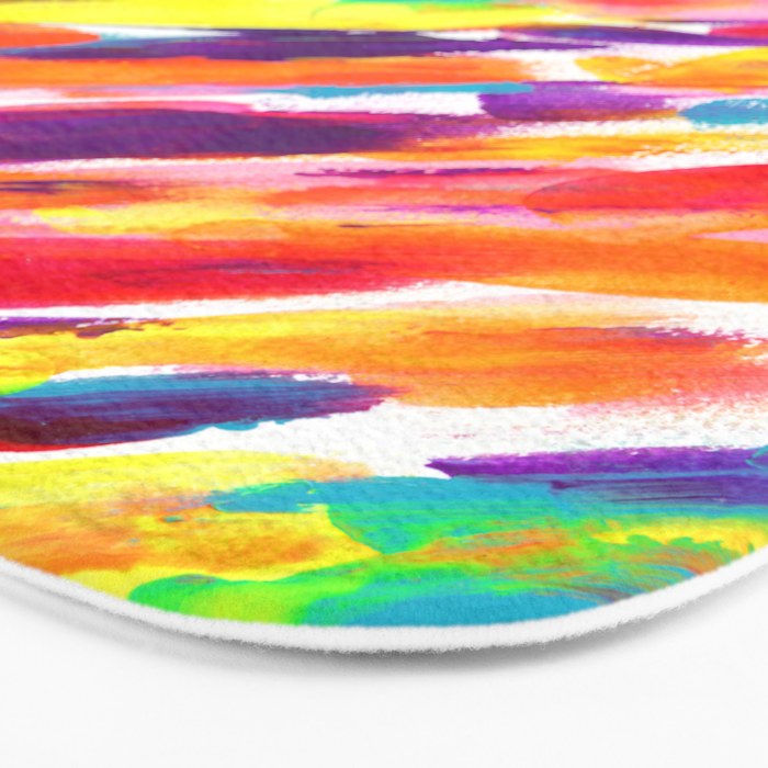 Fruity and Colorful Abstract Painting Bath Mat Gallery Image 3