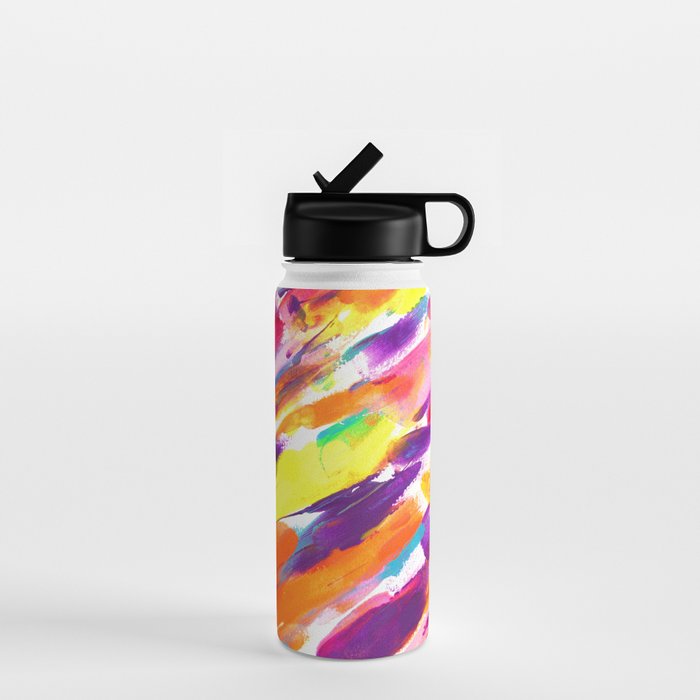 Fruity and Colorful Abstract Painting Water Bottle
