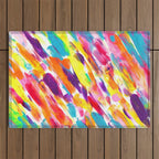 Fruity and Colorful Abstract Painting Outdoor Rug Gallery Image 1