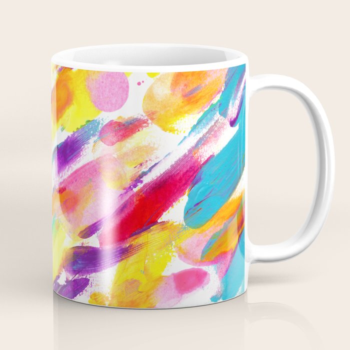 Fruity and Colorful Abstract Painting Coffee Mug Gallery Image 1
