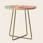 Fruity and Colorful Abstract Painting Side Table Gallery Image 1