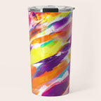 Fruity and Colorful Abstract Painting Travel Mug Gallery Image 1
