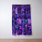 Tropical Leaf Pattern Window Curtain Gallery Image 3
