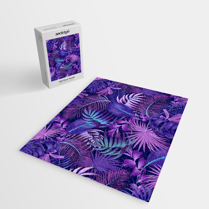 Tropical Leaf Pattern Jigsaw Puzzle Gallery Image 2