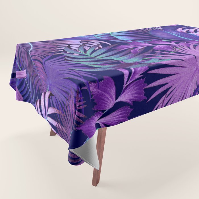 Tropical Leaf Pattern Tablecloth Gallery Image 1