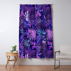 Tropical Leaf Pattern Window Curtain Gallery Image 5