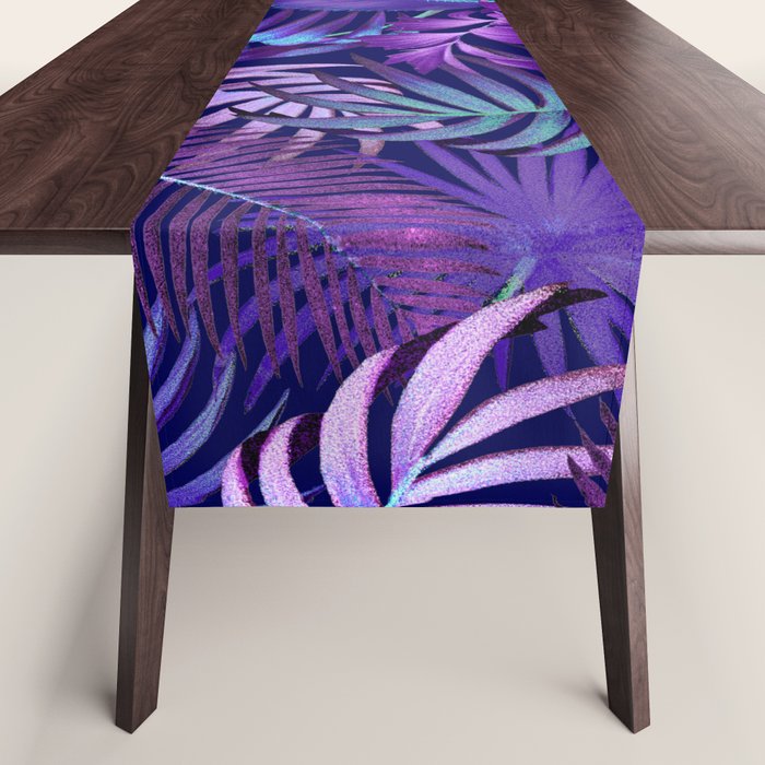 Tropical Leaf Pattern Table Runner Gallery Image 1