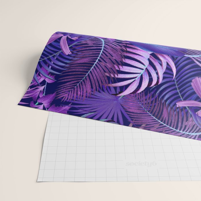 Tropical Leaf Pattern Wrapping Paper Gallery Image 2