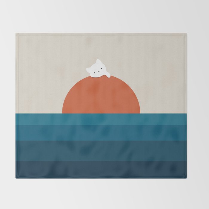 Cat Landscape 169 Throw Blanket Gallery Image 2