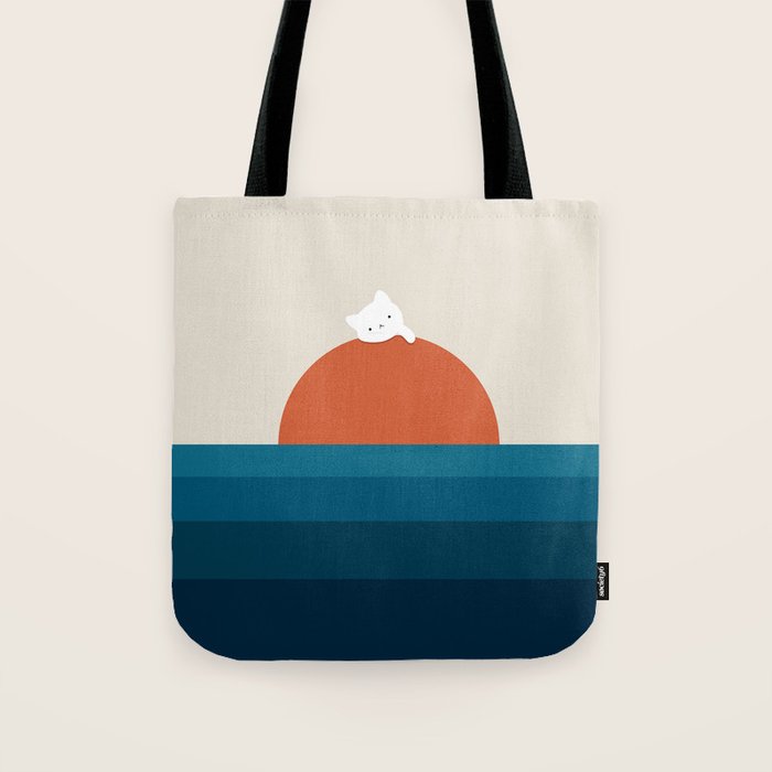 Cat Landscape 169 Tote Bag Gallery Image 1