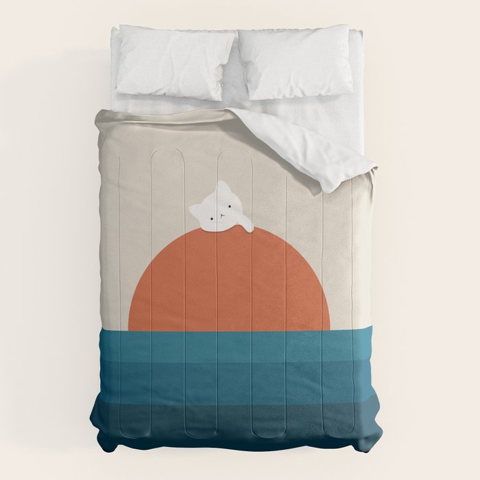 Cat Landscape 169 Comforter Gallery Image 6