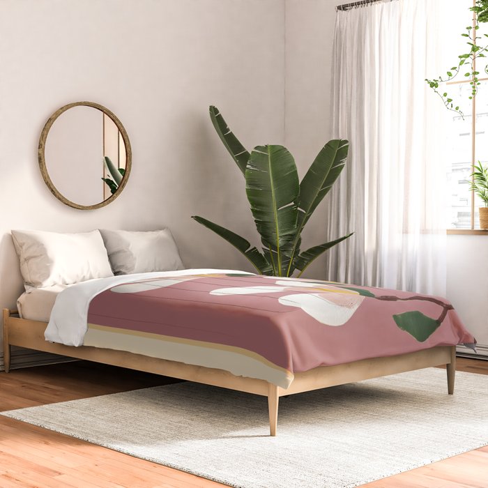 Pink Magnolia Flowers Comforter Gallery Image 2