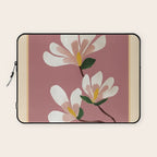 Pink Magnolia Flowers Laptop Sleeve Gallery Image 1