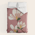 Pink Magnolia Flowers Duvet Cover Gallery Image 6