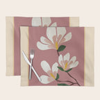 Pink Magnolia Flowers Placemat Gallery Image 1