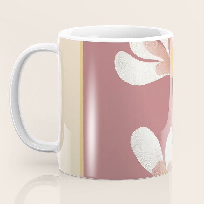Pink Magnolia Flowers Coffee Mug Gallery Image 3