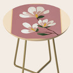 Pink Magnolia Flowers Side Table Gallery Image 2