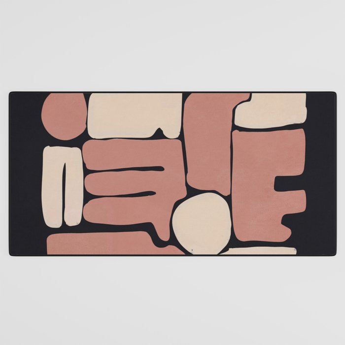 Modern Abstract Minimal Shapes 167 Desk Mat Gallery Image 3