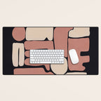 Modern Abstract Minimal Shapes 167 Desk Mat Gallery Image 1