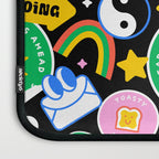 Retro cartoon sticker label pattern Laptop Sleeve Gallery Image 3