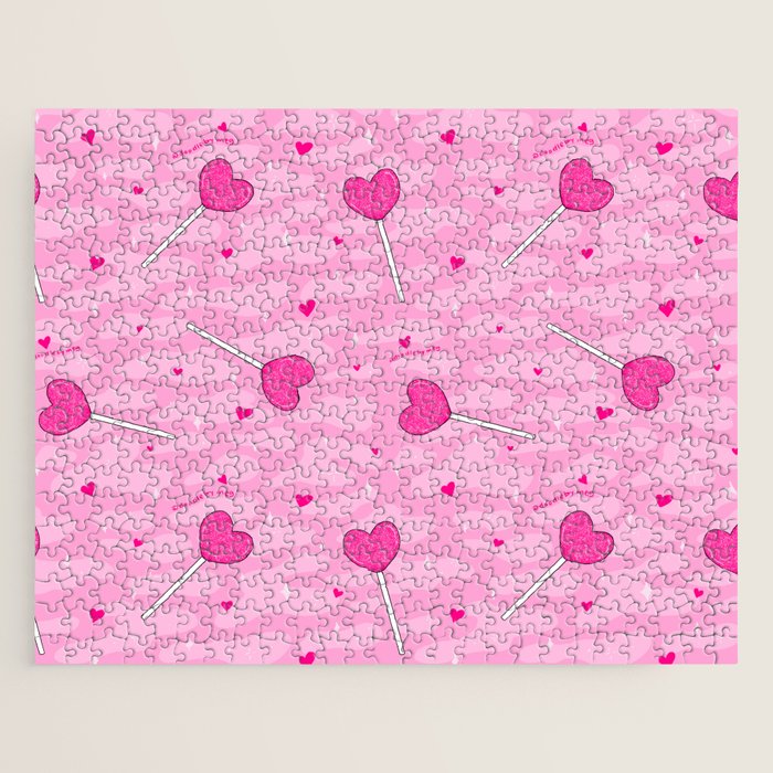 Valentine Lollipop Print Jigsaw Puzzle Gallery Image 1