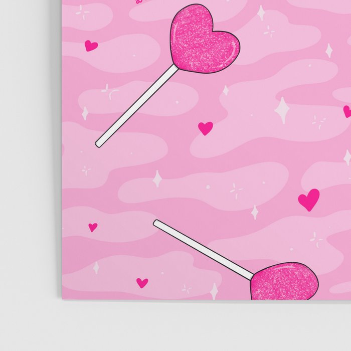 Valentine Lollipop Print Poster Gallery Image 3