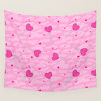 Valentine Lollipop Print Wall Tapestry Gallery Image 4
