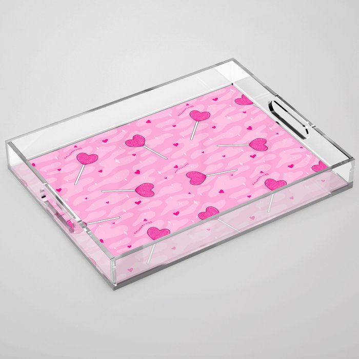 Valentine Lollipop Print Acrylic Tray Gallery Image 1