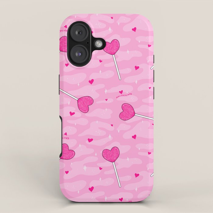 Valentine Lollipop Print iPhone Case Gallery Image 1