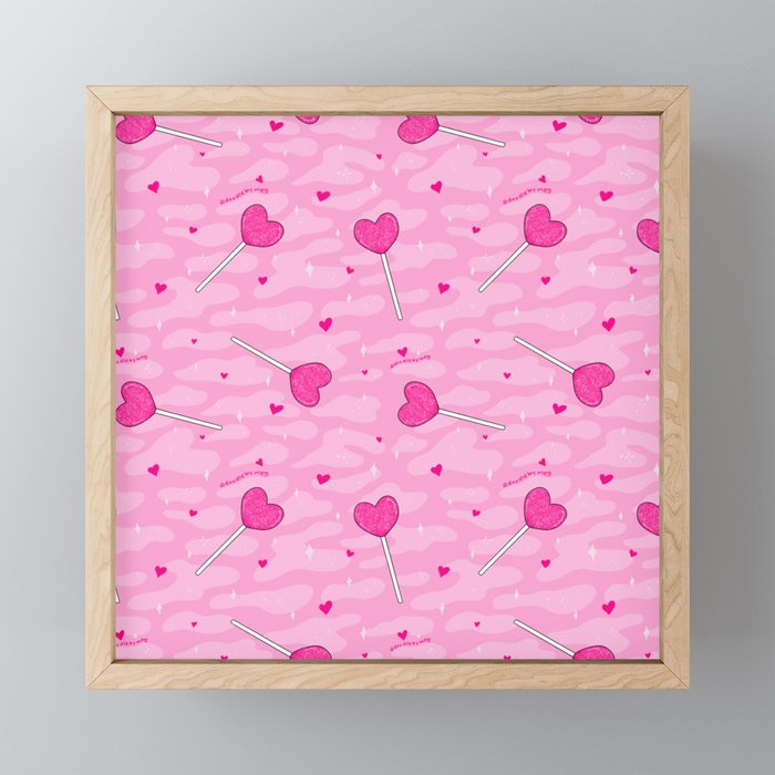 Valentine Lollipop Print Mini Art Print Gallery Image 1