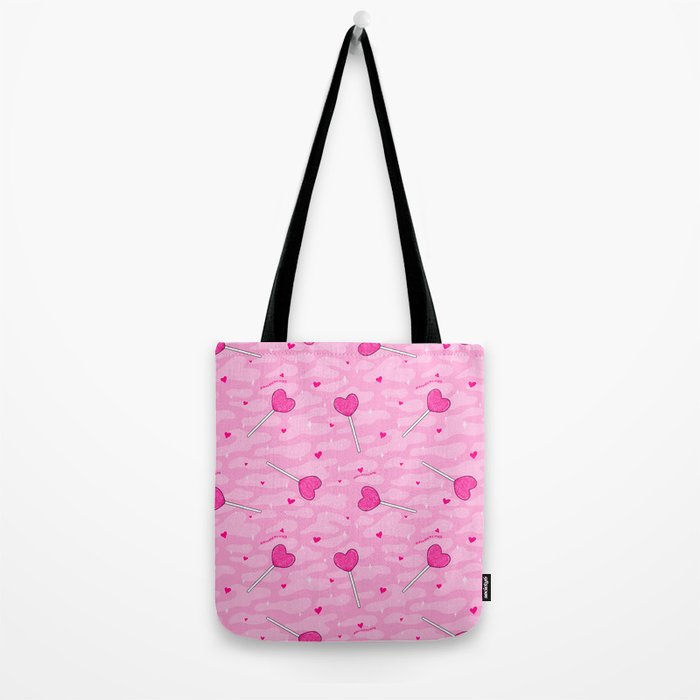 Valentine Lollipop Print Tote Bag Gallery Image 2