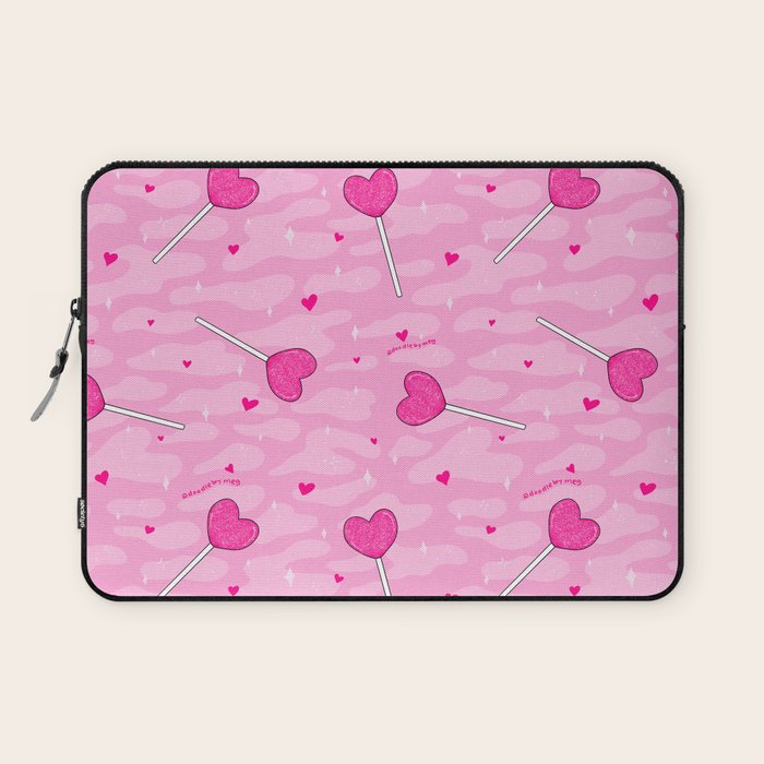 Valentine Lollipop Print Laptop Sleeve Gallery Image 1
