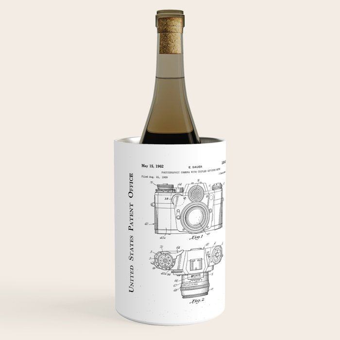 Camera Patent - Photography Art - Black Chalkboard Wine Chiller Gallery Image 2