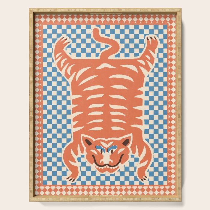 Tibetan tiger  Serving Tray Gallery Image 1
