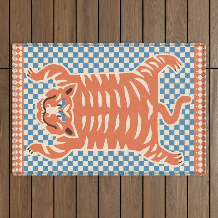 Tibetan tiger  Outdoor Rug Gallery Image 1