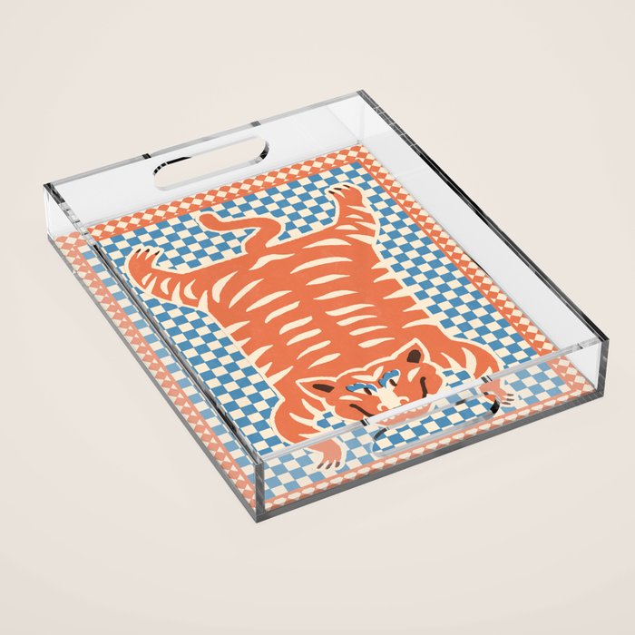 Tibetan tiger  Acrylic Tray Gallery Image 1