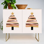 Ribbon Christmas Tree - neutrals Credenza Gallery Image 1