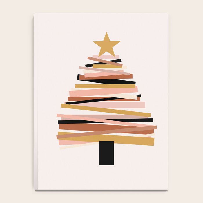 Ribbon Christmas Tree - neutrals Notebook Gallery Image 4
