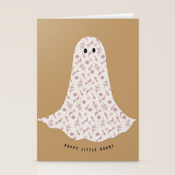 Halloween Floral Ghost Stationery Card Gallery Image 2