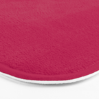 NOW BERRY GLOSS Solid Color Plain Red Shade  and Mindfulness Minimalist Word Art  Bath Mat Gallery Image 3