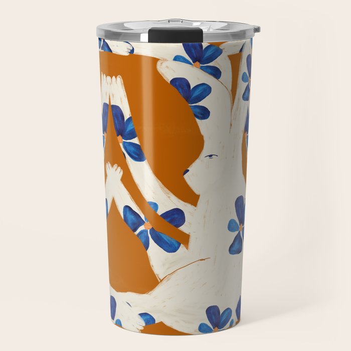 Rabbits Bloom Travel Mug Gallery Image 1