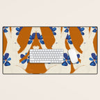 Rabbits Bloom Desk Mat Gallery Image 1