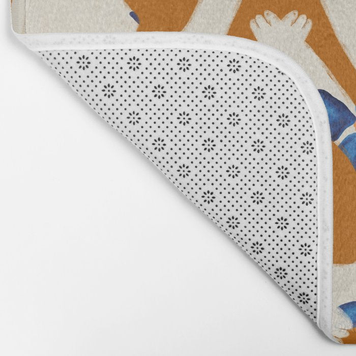 Rabbits Bloom Bath Mat Gallery Image 2