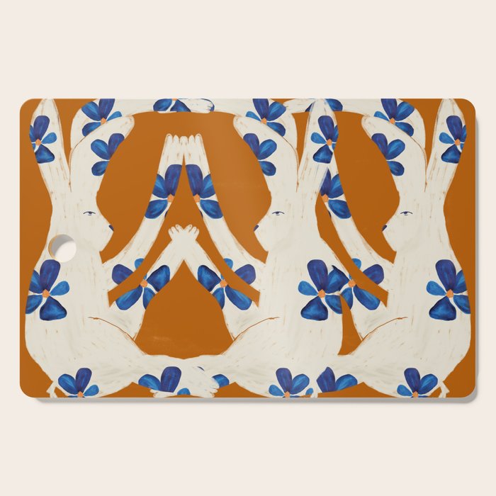 Rabbits Bloom Cutting Board Gallery Image 1