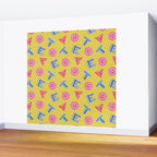 Cast Your Vote | Hand-Lettered Pattern in Yellow Wall Mural Gallery Image 2
