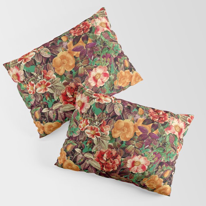 Vintage Exotic Forest Pillow Sham Gallery Image 3