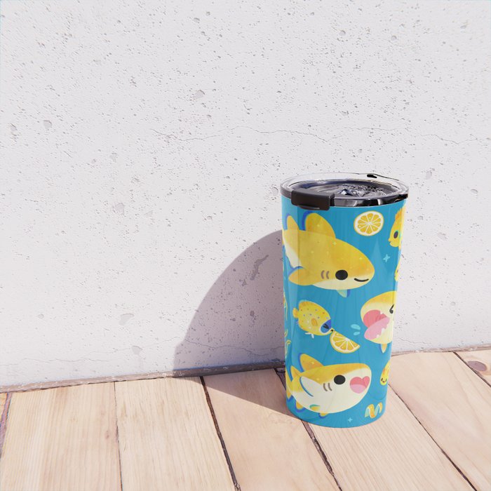 Lemon shark and friends  Travel Mug Gallery Image 4