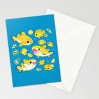 Lemon shark and friends  Stationery Card Gallery Image 2