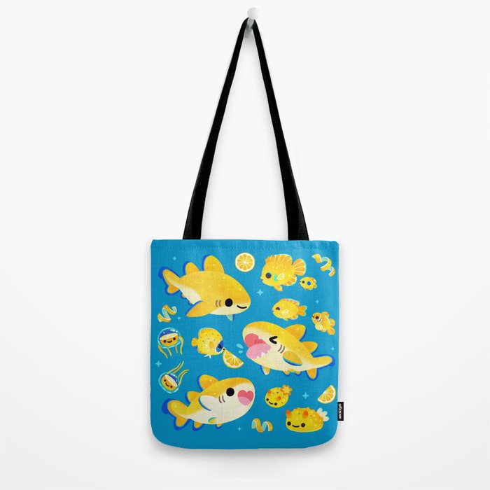 Lemon shark and friends  Tote Bag Gallery Image 2